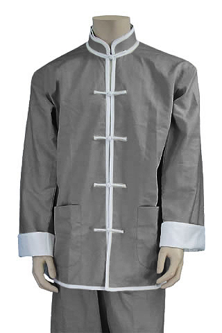 Mandarin Collar Jacket (Cotton Twill)